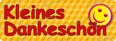 Selbstklebendes Etikett 0918 "Kleines Dankeschön" 