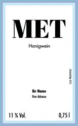 Eigenentwurf Flaschenetikett 