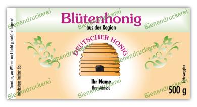 Honigglas Etikett Motiv 012 