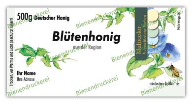 Honigglas Etikett Motiv 024 - Multicolor 