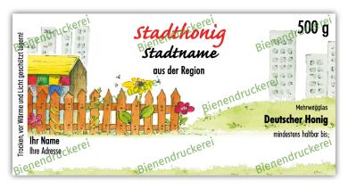 Honigglas Etikett Motiv 027 