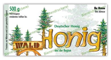 Honigglas Etikett Motiv 034 