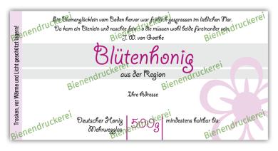 Honigglas Etikett Motiv 074 