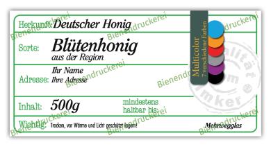 Honigglas Etikett Motiv 207 