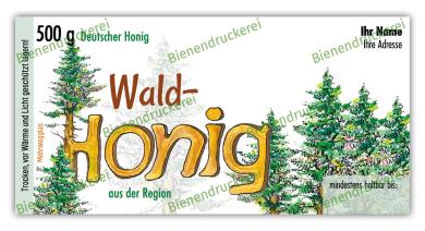 Honigglas Etikett Motiv 234 