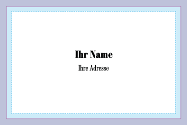 Imker Visitenkarten Eigenentwurf - zweiseitig 