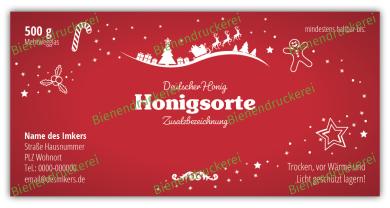 Honigglas Etikett Motiv 217 500g klassisch Nassleim