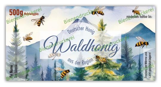 Honigglas Etikett Motiv 334 