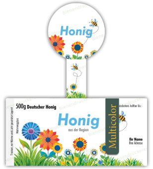 Motiv 337 Siegeletikett - Multicolor 