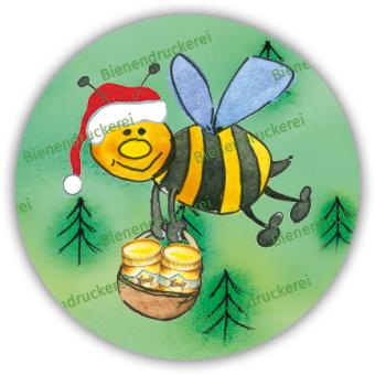 Deckeletikett 0950 "Weihnachtsbiene" 