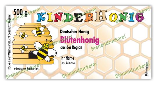 Honigglas Etikett Motiv 005 