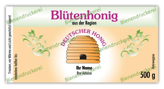 Honigglas Etikett Motiv 012 