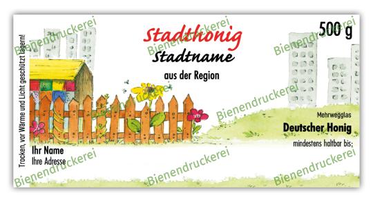Honigglas Etikett Motiv 027 
