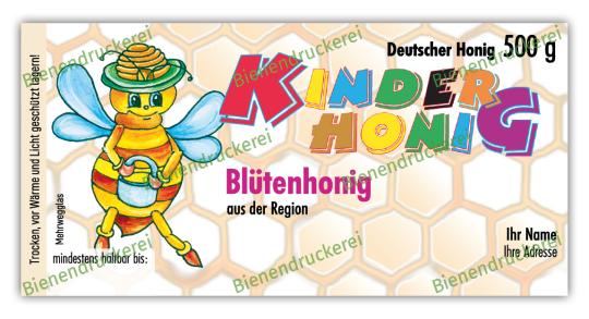 Honigglas Etikett Motiv 039 