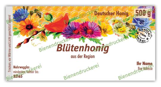 Honigglas Etikett Motiv 076 