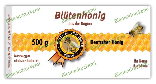 Honigglas Etikett Motiv 078 
