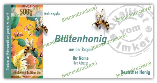 Honigglas Etikett Motiv 347 