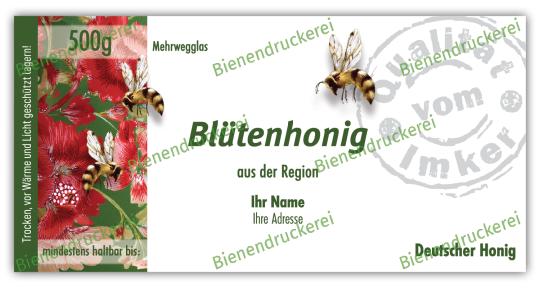 Honigglas Etikett Motiv 348 