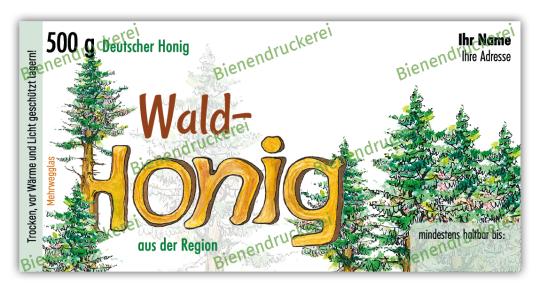 Honigglas Etikett Motiv 234 