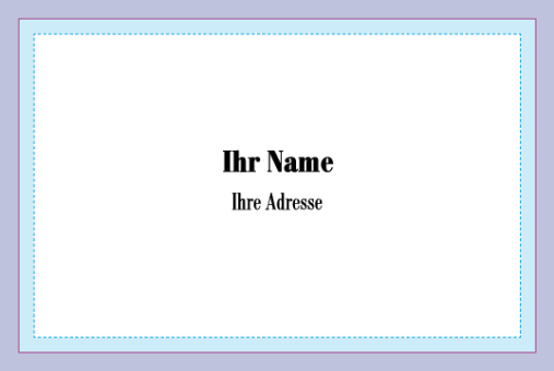 Imker Visitenkarten Eigenentwurf - zweiseitig 