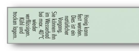 Gewährverschluss 153 mint + Honig kann fest werden. 