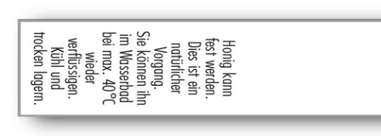 Gewährverschluss 155 weiß + Honig kann fest werden. 